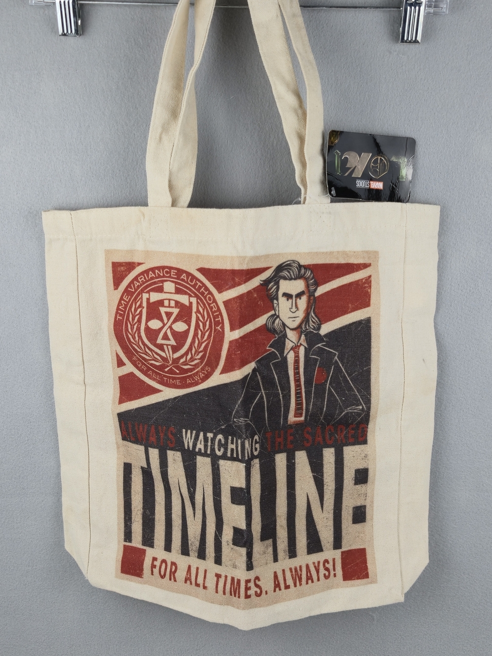 CultureFly Marvel Studios Loki TVA Canvas Tote Bag Sacred Timeline